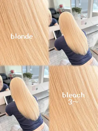 ロング カラー GaKu/ハイトーン /ブリーチ/ブロンドのヘアスタイル