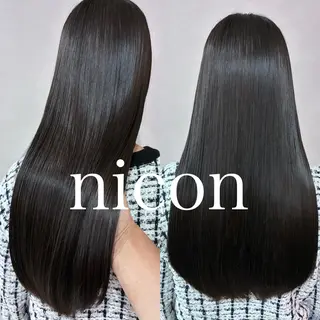 ロング 髪質改善 上品艶感カラーのヘアスタイル