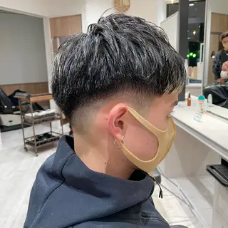 メンズ メンズフェザー毛流れ /鈴木健友のヘアスタイル