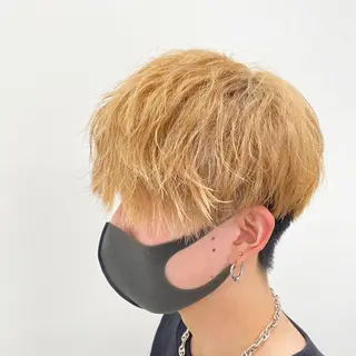 ミディアム カラー ヘアアレンジ メンズ メンズ特化 水口湧太のヘアスタイル