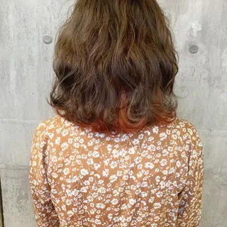 ミディアム カラー ﾊｲﾄｰﾝ/ｼｮｰﾄ 村上淳乃🐥のヘアスタイル