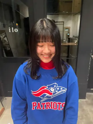 セミロング カラー ボブ／パーマ指名 No. 1🍃れんとのヘアスタイル