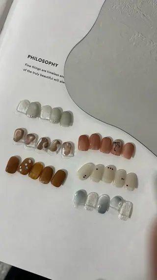 ネイル elen南越谷 Rina𖥔⋱のネイルデザイン