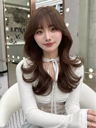 ロング 浦和/ハッシュカット /レイヤー/設樂彩乃のヘアスタイル