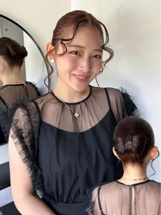 ロング ヘアアレンジ DOULAQ所属・AKO .のヘアスタイル