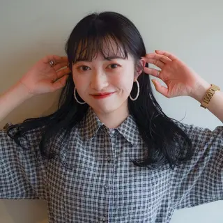 ミディアム カラー 板谷みさき /艶ボブ/藤沢美容室のヘアスタイル