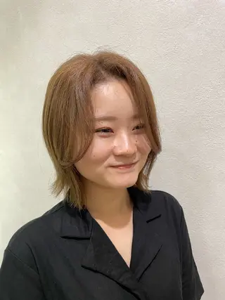 ミディアム 中河 美裕のヘアスタイル