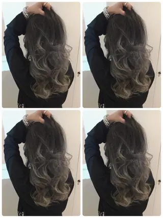 ミディアム due hair 京都駅前店 MILBON オージュア認定サロン【デューヘアー】所属・ハイトーンブリーチ 土坂　由志【京都】のヘアスタイル