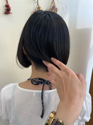 ショート マンツーマン 縮毛矯正/マユコのヘアスタイル