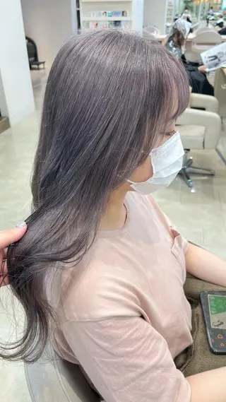 セミロング カラー 暖色専門美容師🎀 お客様満足度◎のヘアスタイル