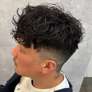ショート パーマ メンズ 🔥滋賀県草津/ メンズ吉永祐也🔥のヘアスタイル