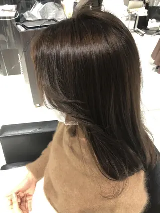 ロング 🦋ミルクティーベー ジュ🦋mayukiのヘアスタイル