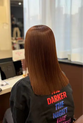 ミディアム カラー 韓国×髪質改善カラー 💎hinaのヘアスタイル