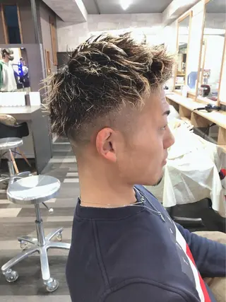 パーマ メンズ PANOL 秀島のヘアスタイル