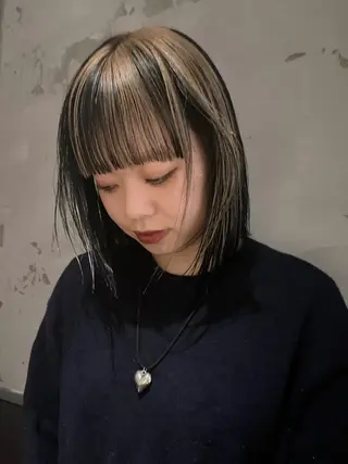 ミディアム カラー 田中 里奈のヘアスタイル