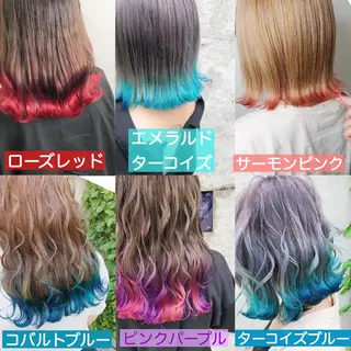 ミディアム カラー ヘアアレンジ メンズ キッズ 💟Chloe原宿店 🩶ハイトーンのヘアスタイル