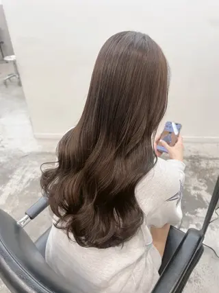 ロング カラー ヘアアレンジ 艶髪 🦋CON🦋のヘアスタイル