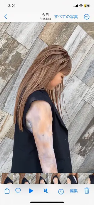 ロング カラー ✨原宿ハイトーン ブリーチ職人菊池のヘアスタイル