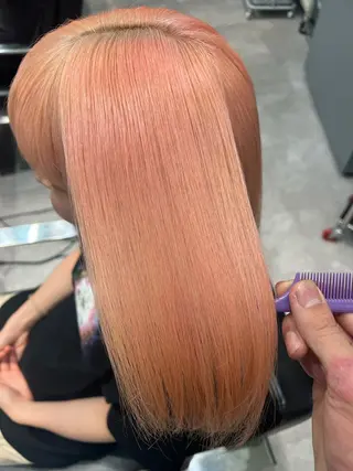 ミディアム カラー 堀江 /木下椋麻のヘアスタイル