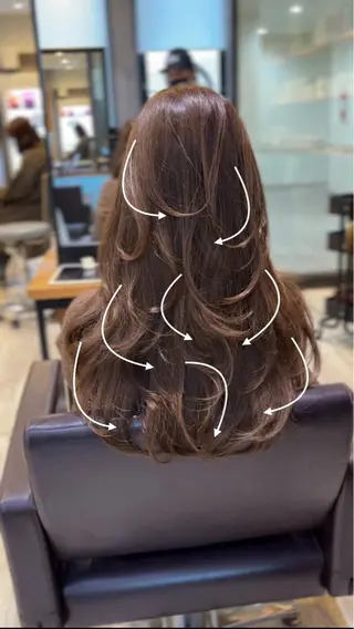 ロング レイヤーカット TAIKIのヘアスタイル