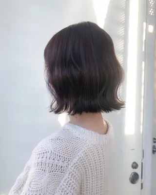 ミディアム カラー 韓国🇰🇷レイヤー 映える顔周り🩷のヘアスタイル