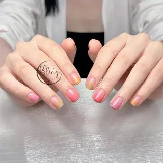 ショート 波 なみのネイルデザイン