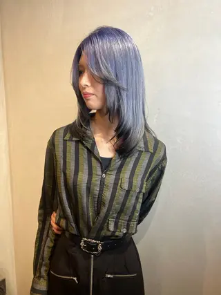 セミロング カラー Aya/四条烏丸/ インナーカラーのヘアスタイル