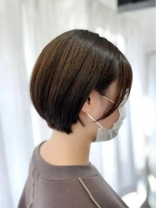 ショート カラー 韓国ヘア🤍髪質改善 🇰🇷AKANEのヘアスタイル