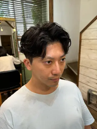 パーマ メンズ 🐋湊 ゆうき /ショートカット🫧のヘアスタイル