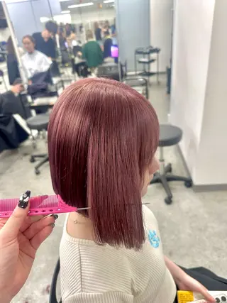 カラー 透ける透明感カラー 🤍anju🎀のヘアスタイル