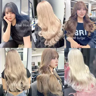 ロング カラー シールエクステ特化 ハイトーン、NANAのヘアスタイル