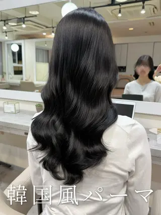 ロング パーマ 韓国風パーマ/ヘア セット/店長みづきのヘアスタイル