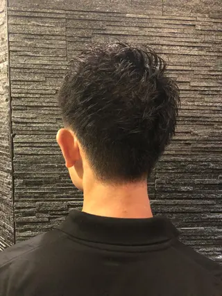 ショート パーマ メンズ HIRO GINZA BARBER SHOP 大阪所属・木村 りきのヘアスタイル