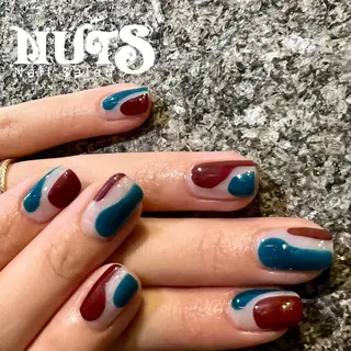 ネイル 個性派ニュアンス nuts nail所属・【池袋】nuts nail　なつみのネイルデザイン