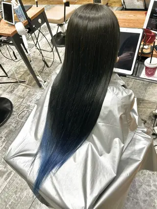 ロング カラー パーマ 新宿✨顔周りカット 韓国ヘア/坂本亜裟海のヘアスタイル