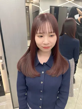 ミディアム カラー hair salon Ranun髪質改善のヘアスタイル