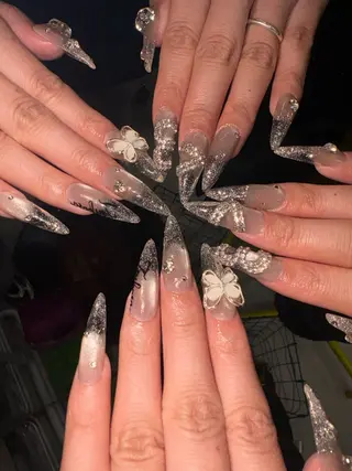 ネイル 33nail✴️栄 スミレ❇️Gel-xのネイルデザイン