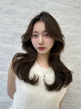 ロング 映える顔まわり/前髪 特化 💗 ユキマのヘアスタイル