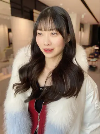 ロング 銀座/韓国レイヤー/ 艶カラー🍓原田侑依のヘアスタイル