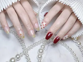 ネイル RAFFINE 月🦋🩵のネイルデザイン