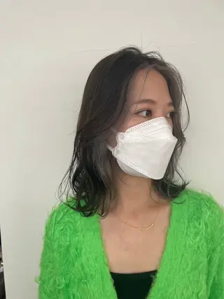 セミロング カラー SHOEI 【nero】のヘアスタイル