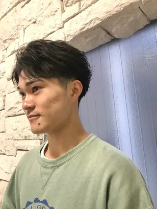 パーマ ヘアアレンジ メンズ ainico+所属・メンズ特化✂️栗原 侑也のヘアスタイル