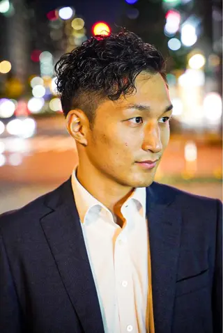 ショート パーマ メンズ 津田 祐岐のヘアスタイル