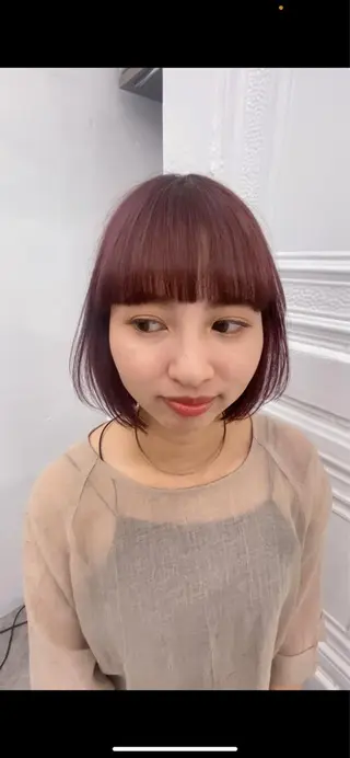 ショート カラー shiori/暖色/ レイヤー/似合わせのヘアスタイル