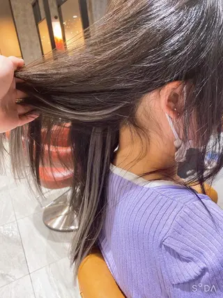 ロング カラー Kobayashi ハイライト/ショートのヘアスタイル