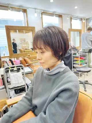 ショート newline銀座所属・👑銀座ショート/ 絶壁補正/金子涼👑のヘアスタイル