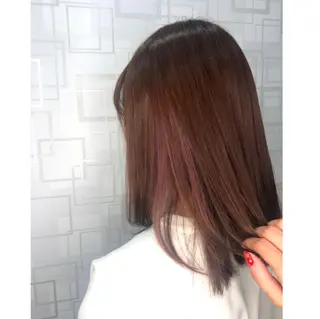 ショート カラー 韓国ヘア/レイヤー/ 暖色カラー/ Aiのヘアスタイル