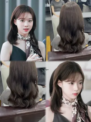 セミロング カラー 【ili心斎橋】 🐰清水 梨央🤍のヘアスタイル