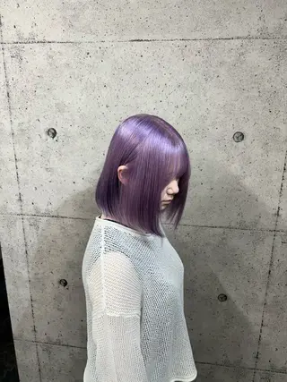 ミディアム カラー ハイトーン/ブリーチ /hikaruのヘアスタイル