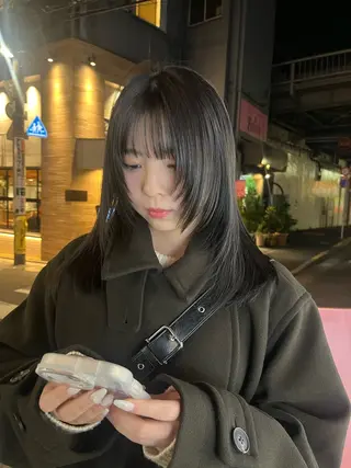 セミロング benji 登戸所属・竹内 菜々子のヘアスタイル